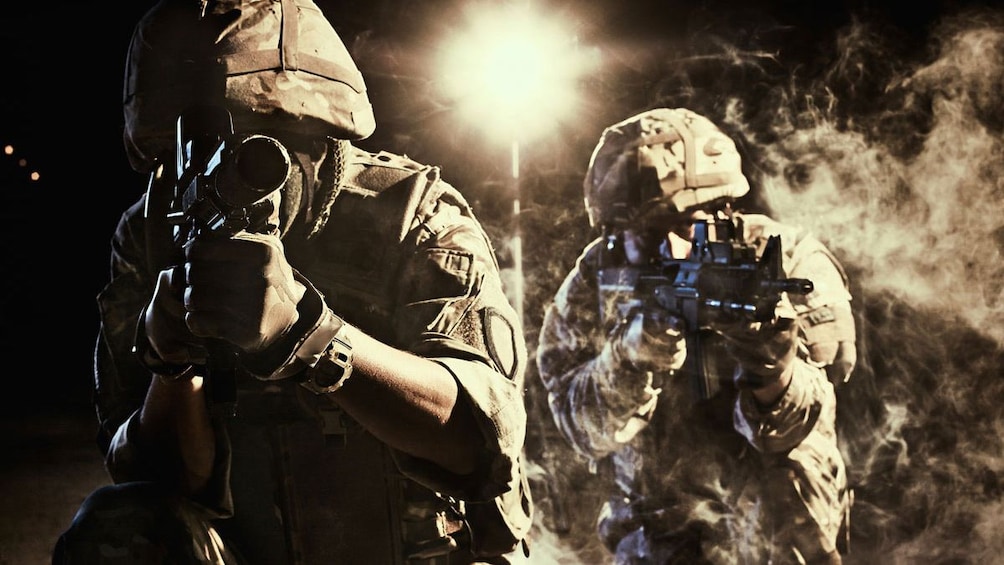 Image of soldiers in a video game