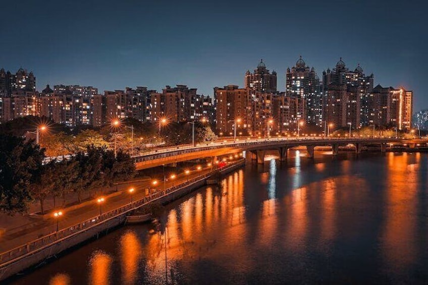 The night view of pearl river