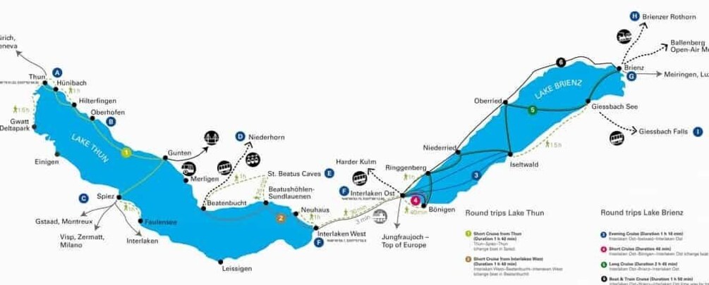 Picture 9 for Activity Interlaken: Boat Day Pass on Lake Thun and Lake Brienz