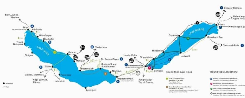 Picture 9 for Activity Interlaken: Boat Day Pass on Lake Thun and Lake Brienz