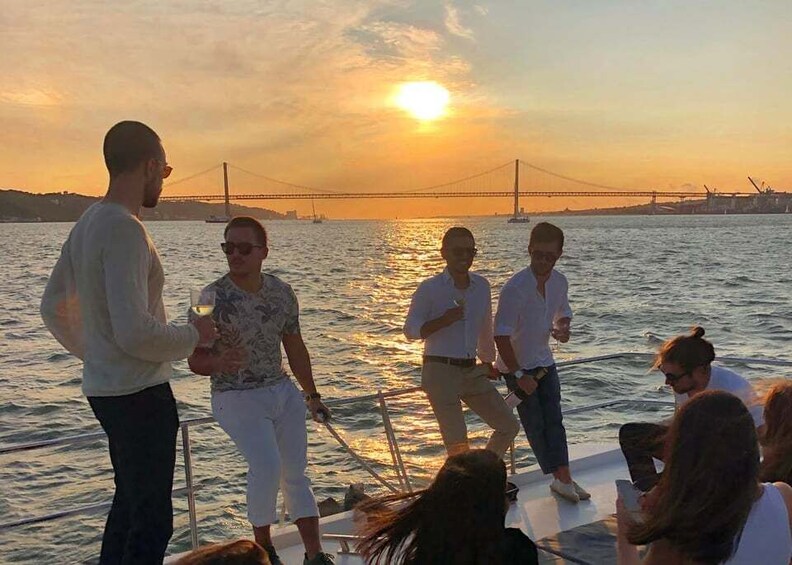 Picture 4 for Activity Lisbon: Private Tagus River Sunset Cruise on a Luxury Boat