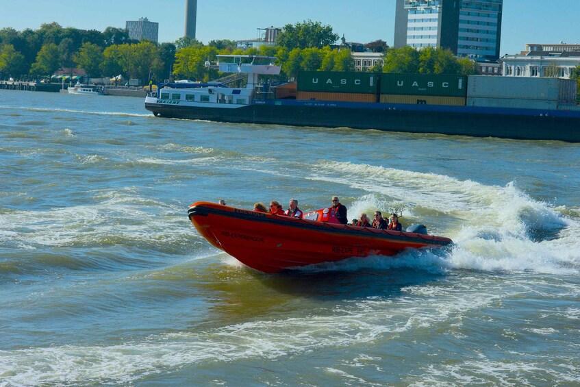 Picture 5 for Activity Rotterdam: Private Maas River Speedboat Cruise