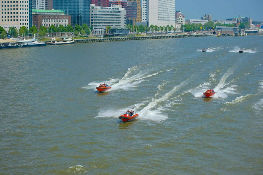 Picture 1 for Activity Rotterdam: Private Maas River Speedboat Cruise