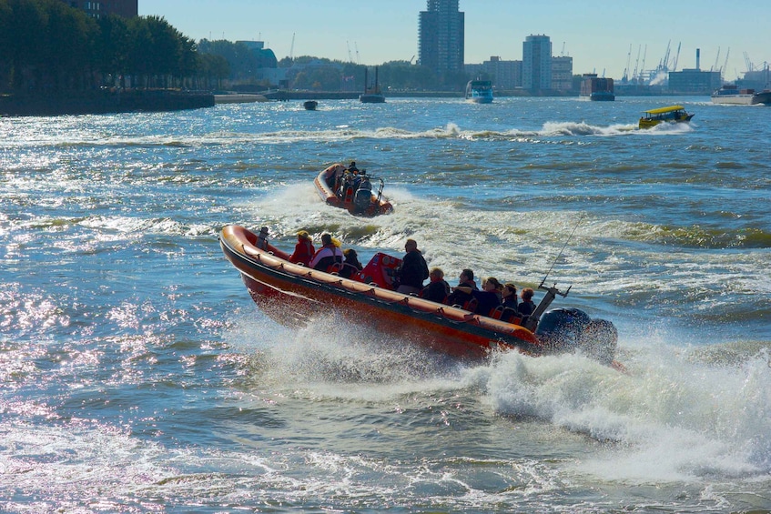 Picture 6 for Activity Rotterdam: Private Maas River Speedboat Cruise