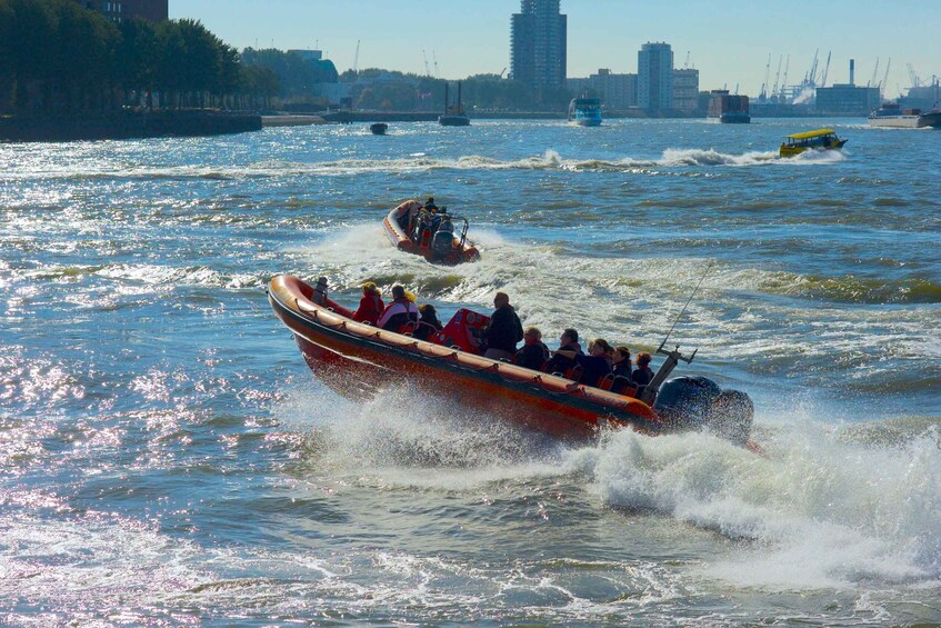 Picture 6 for Activity Rotterdam: Private Maas River Speedboat Cruise