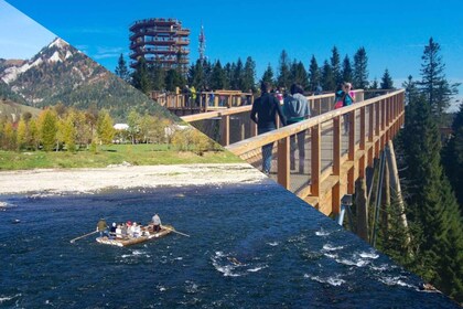 Rafting in der Dunajec-Schlucht und Baumwipfelwanderung ab Krakau