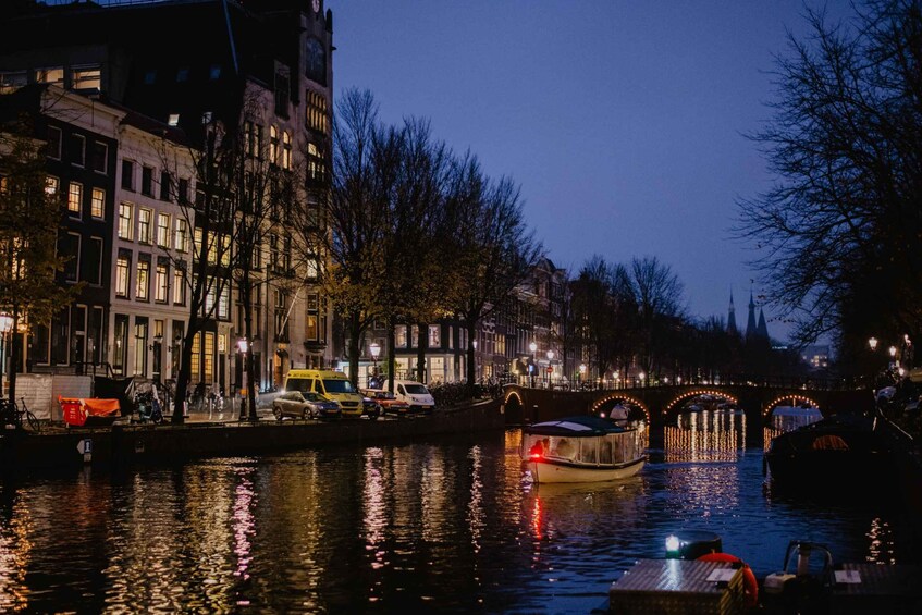 Picture 5 for Activity Amsterdam: Private Romantic Canal Cruise at Night