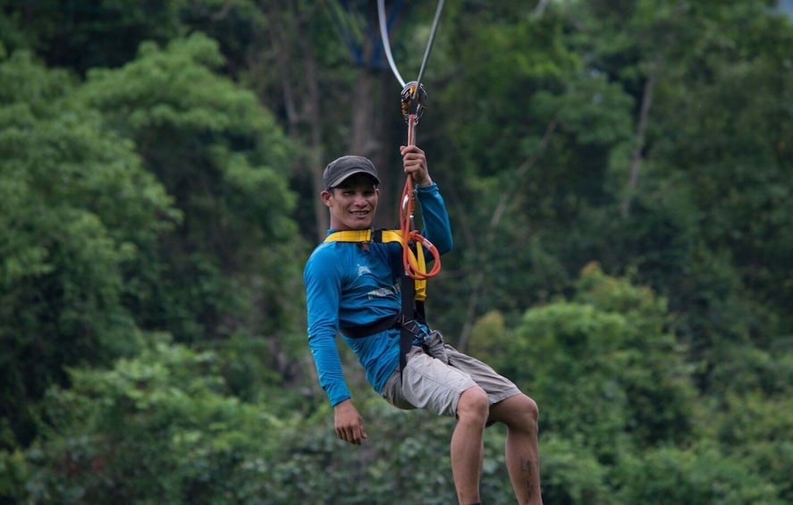 Picture 4 for Activity Half-Day Nam Song River Kayak Tour with Zipline or Tham None