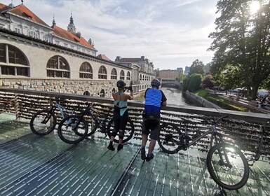 Ljubljana: Terrengsykkeltur i sentrum og på Golovec-stiene