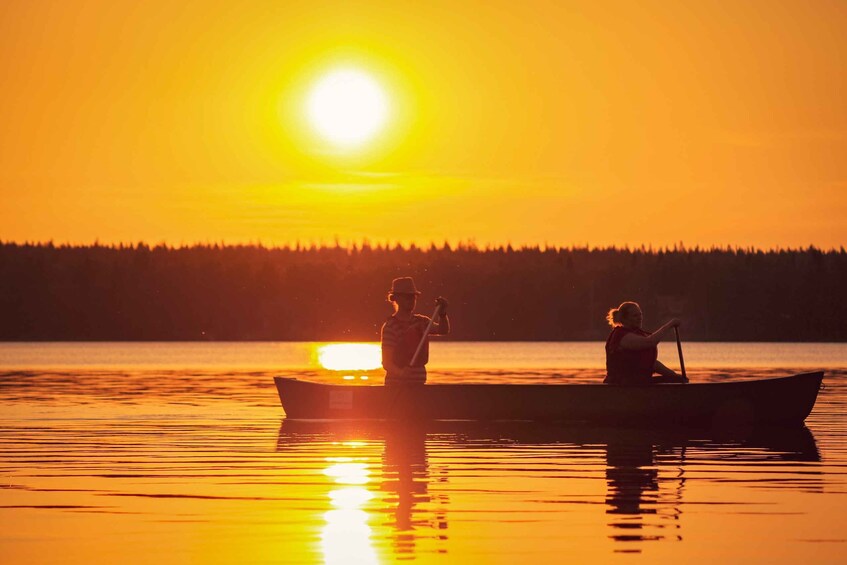 Picture 3 for Activity Rovaniemi: Canoeing under the Midnight Sun