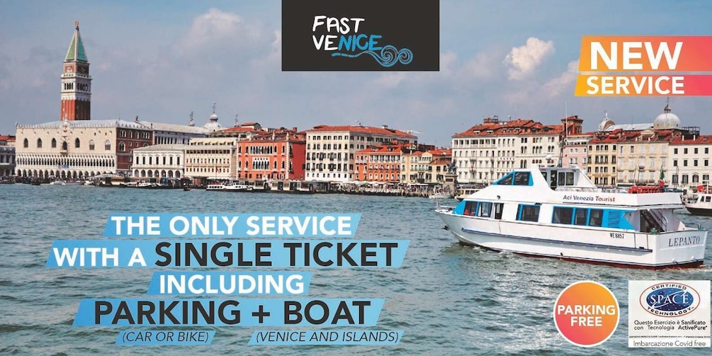 Punta Sabbioni: Round-trip Boat to Venice with Free Parking
