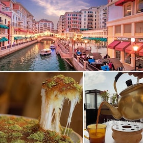 Doha: De Parel Qatar Premium Food Tour & Schilderachtige boottocht