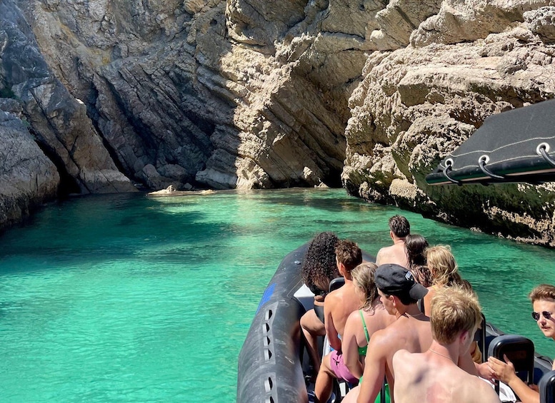 Picture 1 for Activity Sesimbra: Arrábida Beaches & Caves Boat Tour with Snorkeling