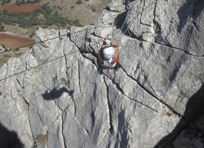 From Granada: 3-Hour Vía Ferrata in Moclín