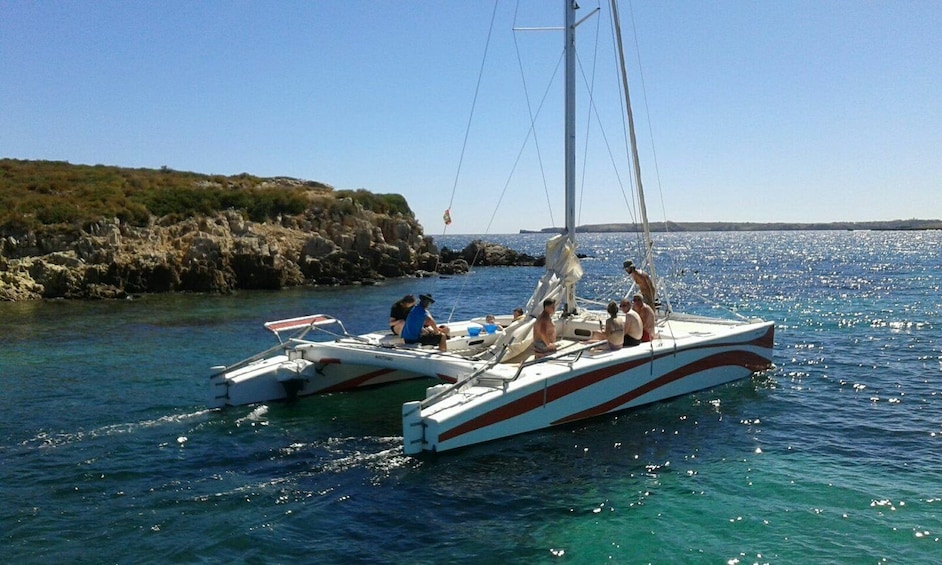 Picture 5 for Activity From Fornells: Half-Day Menorca Catamaran Trip w/ Snorkeling