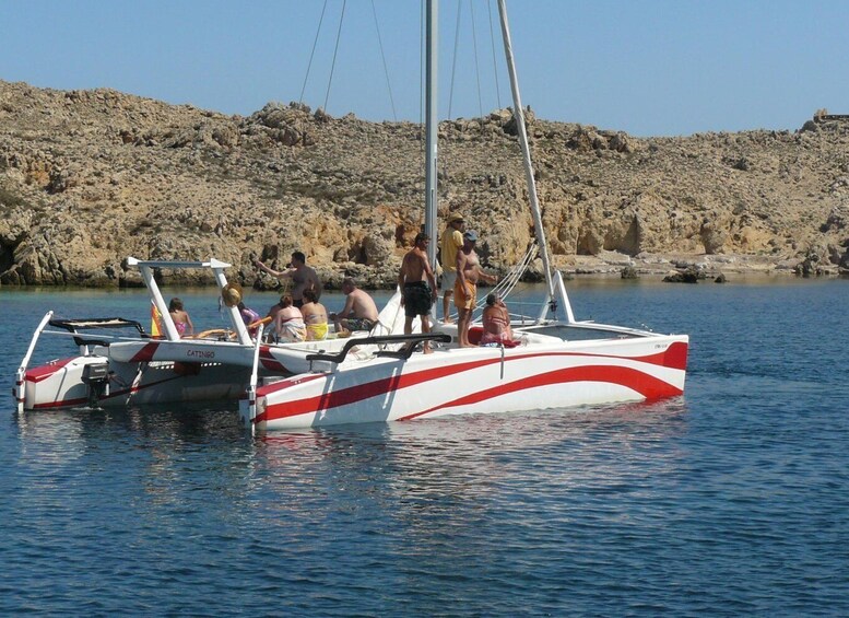 Picture 1 for Activity From Fornells: Half-Day Menorca Catamaran Trip w/ Snorkeling