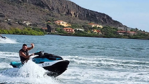 Curacao: Jetski og snorkel 1,5 times eventyr