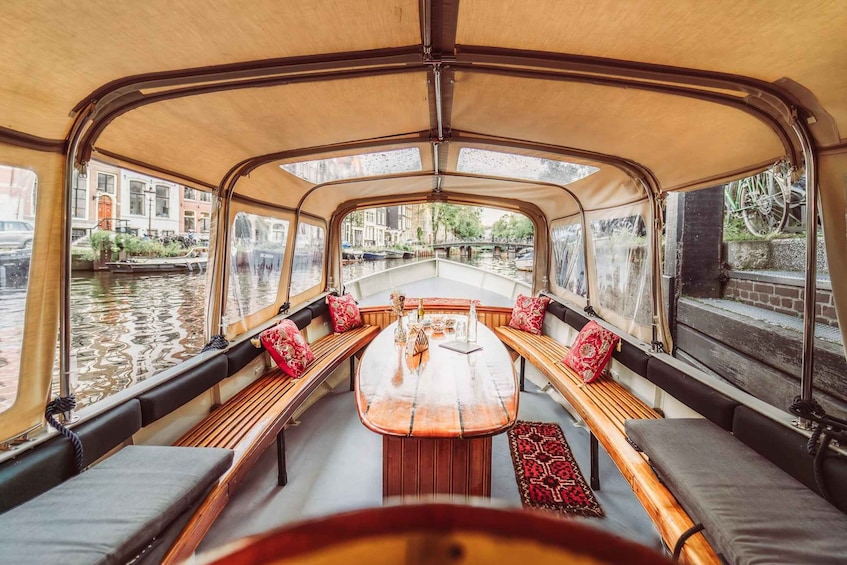 Picture 9 for Activity Amsterdam: Romantic Private Canal Tour and Prosecco & Snacks