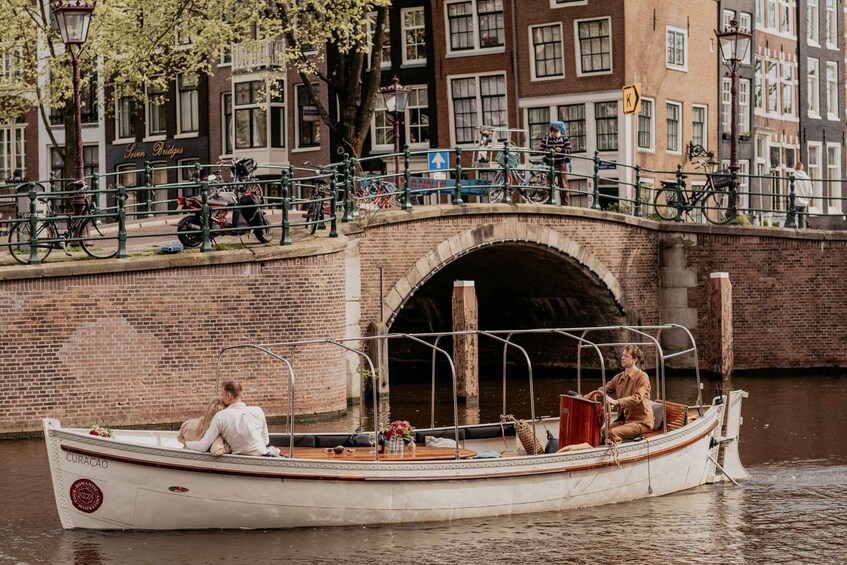 Picture 3 for Activity Amsterdam: Romantic Private Canal Tour and Prosecco & Snacks