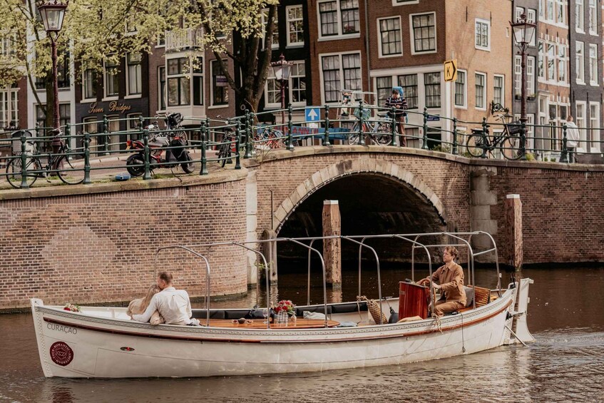 Picture 3 for Activity Amsterdam: Romantic Private Canal Tour and Prosecco & Snacks