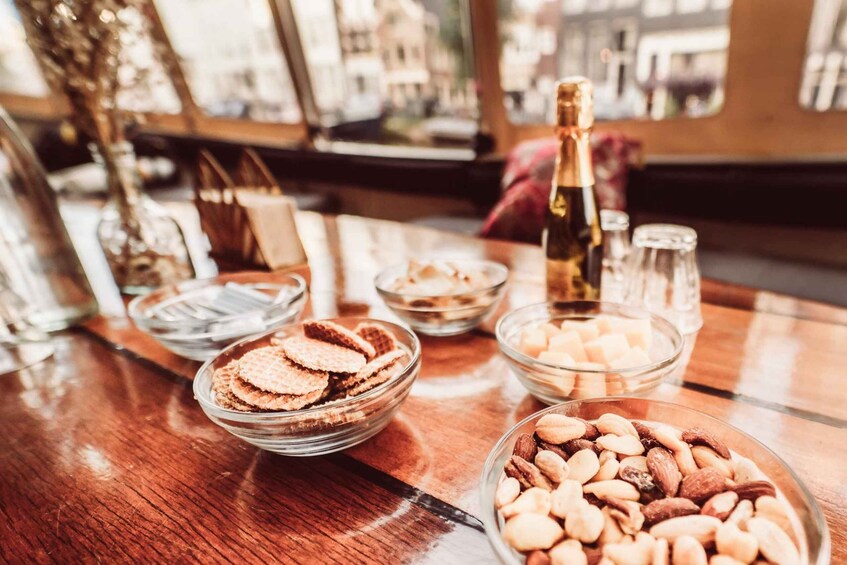 Picture 10 for Activity Amsterdam: Romantic Private Canal Tour and Prosecco & Snacks