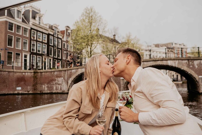 Picture 8 for Activity Amsterdam: Romantic Private Canal Tour and Prosecco & Snacks