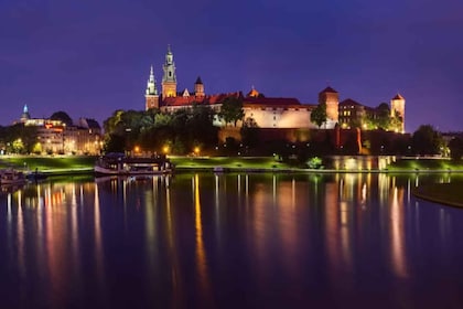 Cracovia: recorrido privado en barco por la noche