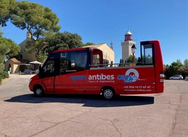 Antibes: ทัวร์รถบัสชมเมืองแบบ Hop-On Hop-Off 1 หรือ 2 วัน