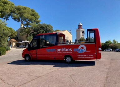 Antibes: 1- eller 2-dages Hop-on Hop-off Sightseeing-bustur