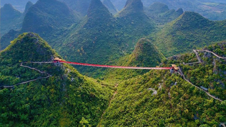 Yangshuo Ruyi peak & round way cable car ticket