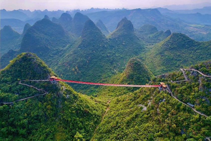 Yangshuo Ruyi peak & round way cable car ticket