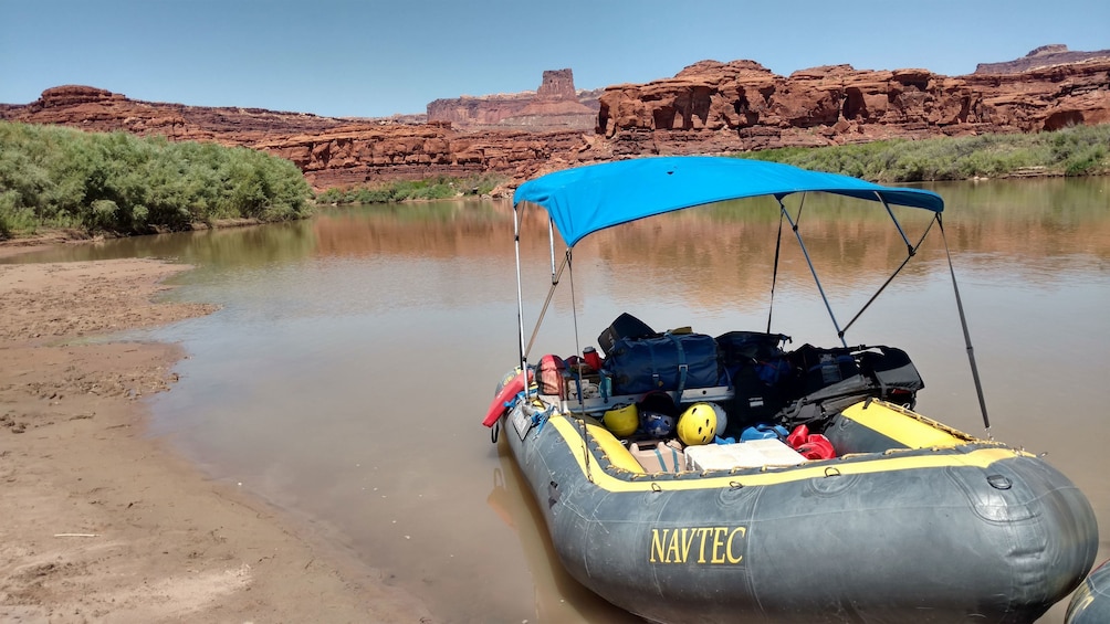 Raft on a river in Utah