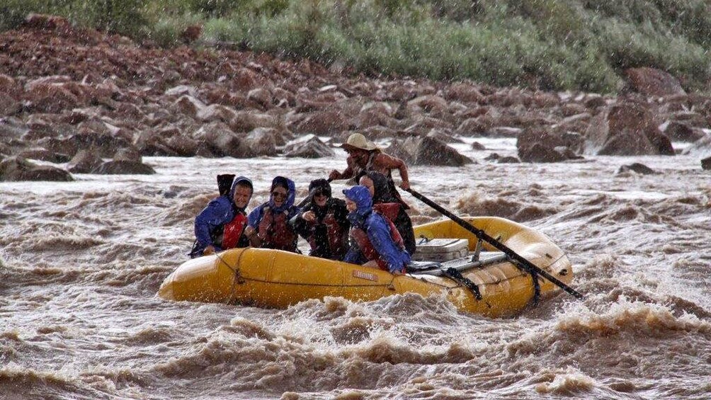 River rafting on a river in Utah