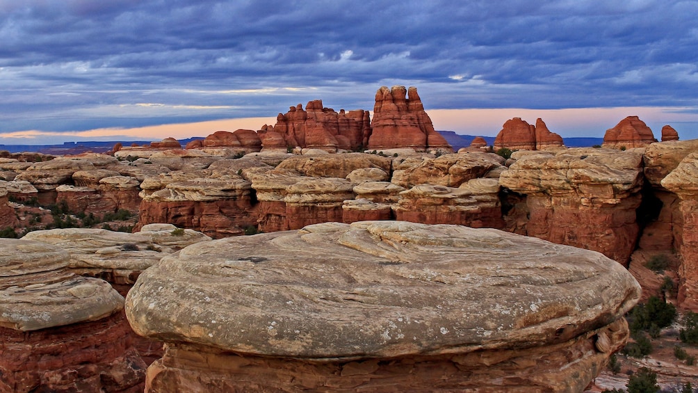 Large rock formations in Moab