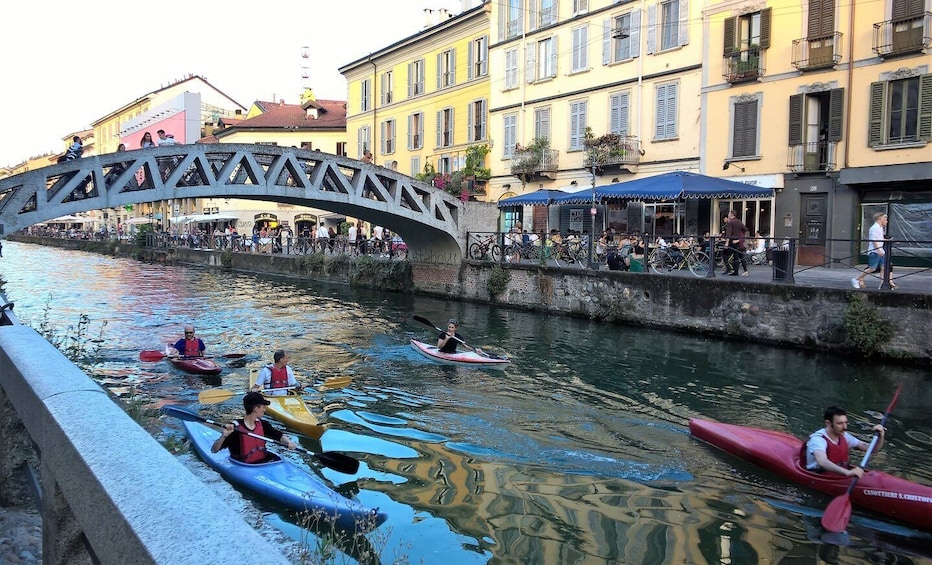 Picture 4 for Activity Milan: Navigli Evening Bike Tour with Aperitivo