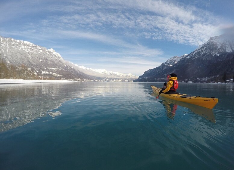 Picture 4 for Activity Interlaken: Winter Kayak Tour on Lake Brienz