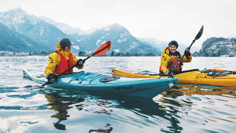 Picture 3 for Activity Interlaken: Winter Kayak Tour on Lake Brienz