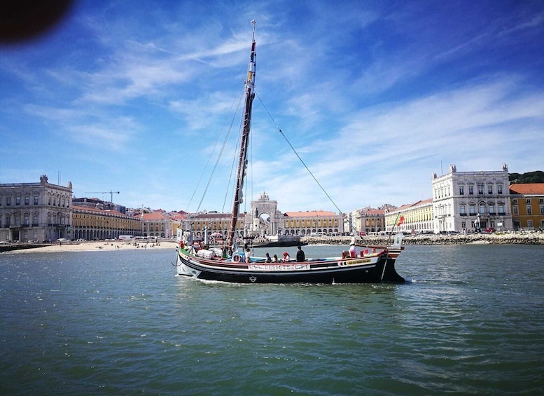 Picture 3 for Activity Lisbon: Tagus River Sunset Cruise in a Traditional Vessel