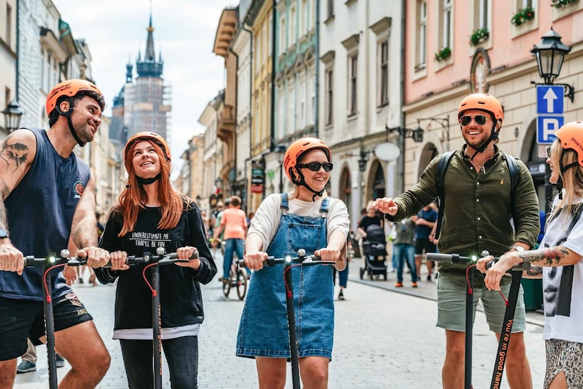 Krakow: Guided City Tour on Scooter with Food Tasting