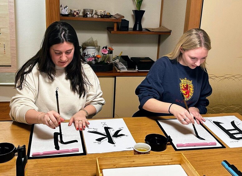 Picture 9 for Activity Kyoto: Local Home Visit and Japanese Calligraphy Class