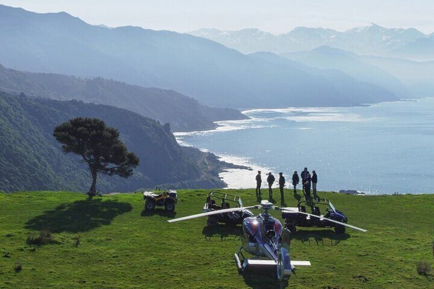 Kaikoura Helicopters and Glenstrae Farm 4 Wheel Adventures. Kaikoura New Zealand