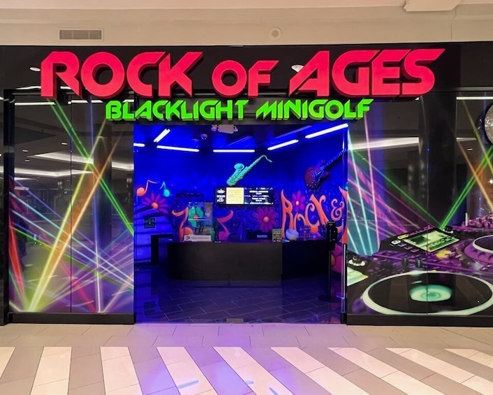 Picture 1 for Activity Mall of America: Rock of Ages Blacklight Mini Golf Ticket