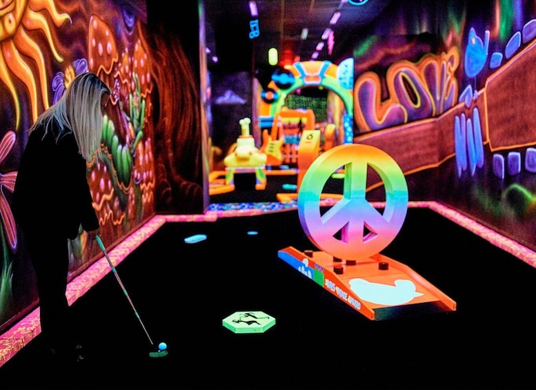 Picture 2 for Activity Mall of America: Rock of Ages Blacklight Mini Golf Ticket