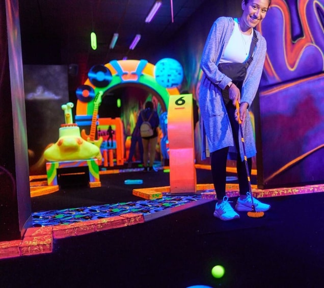 Picture 5 for Activity Mall of America: Rock of Ages Blacklight Mini Golf Ticket