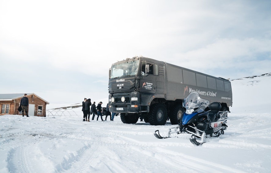 Picture 1 for Activity From Gullfoss: Langjökull Glacier Snowmobile Tour