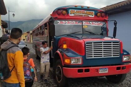Chicken Bus Experience to San Juan del Obispo