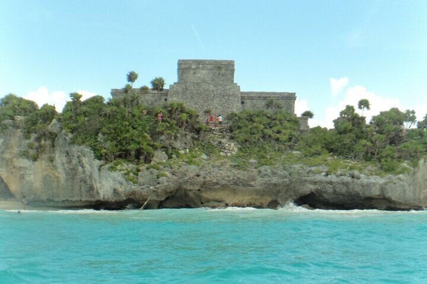 TULUM FROM THE OCEAN
