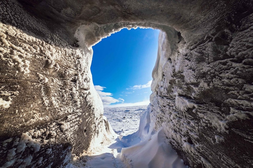 Picture 1 for Activity From Gullfoss: Langjökull Ice Cave and Snowmobile Tour