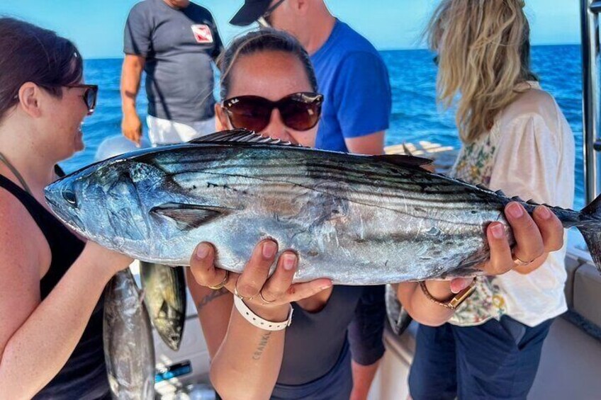 Chiquilla Locca 30' Super Panga Private Boat Tour