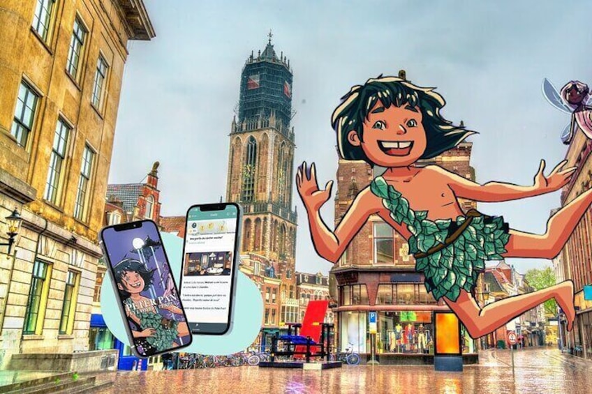 Children's escape game in the city of Utrecht, Peter Pan